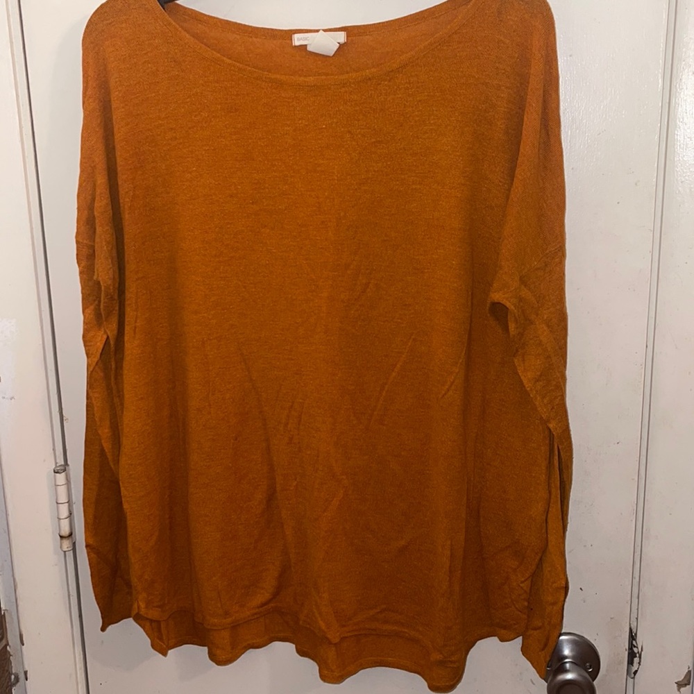 Beautiful copper colored long sleeve shirt